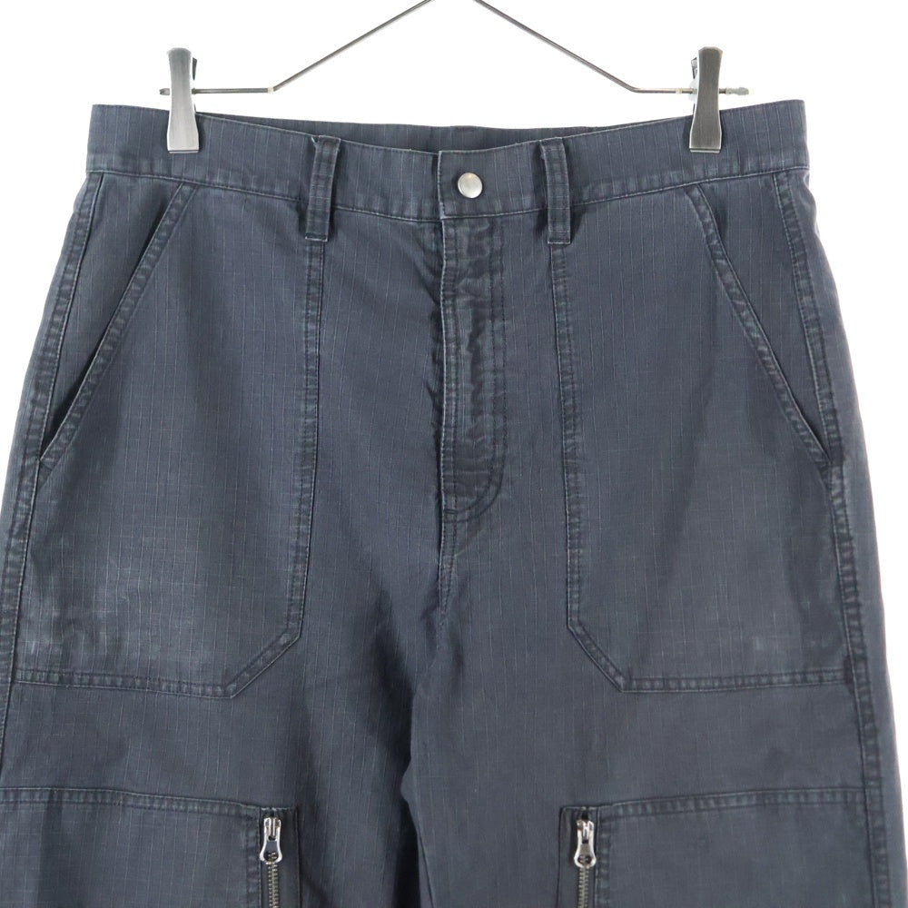 STUSSY(ステューシー) 24SS FLIGHT PANT RIPSTOP PIGMENT DYED フライト リップストップ ピグメントダイ パンツ ブラック 24S116655