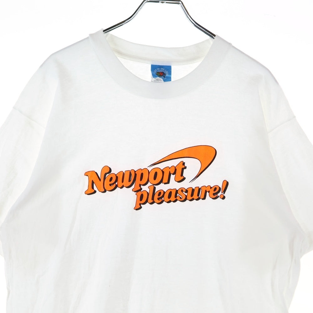 VINTAGE(ヴィンテージ) 90s Newport Pleasure Tee ニューポート FRUITSタグ フロントロゴ プリント クルーネック 半袖Tシャツ カットソー ホワイト