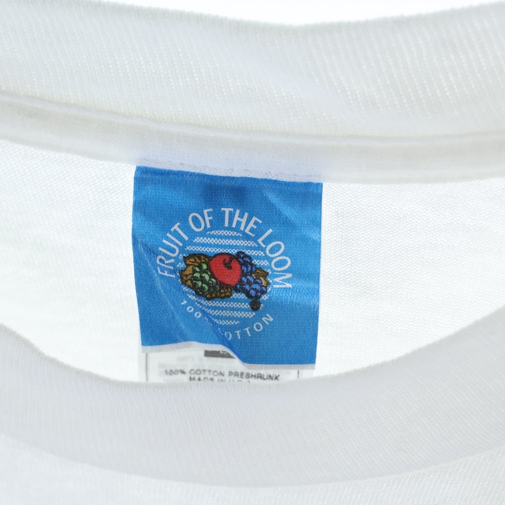 VINTAGE(ヴィンテージ) 90s Newport Pleasure Tee ニューポート FRUITSタグ フロントロゴ プリント クルーネック 半袖Tシャツ カットソー ホワイト