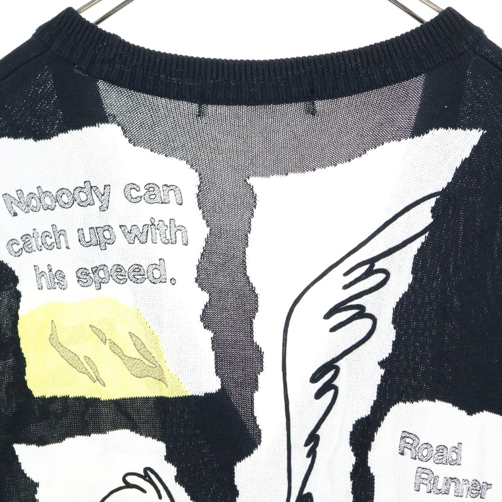 NO BRAND(ノーブランド) GREEN CLUBS ロードランナー刺繍ベスト ブラック