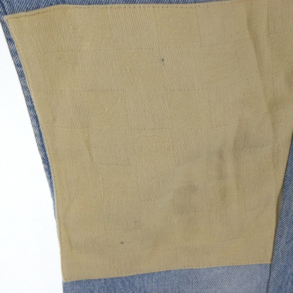 Levi's(リーバイス) 501 切り替えパッチワーク デニム ブルー