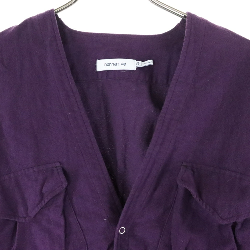 nonnative(ノンネイティブ) 19AW CARPENTER SHIRT JAKCET コットン カーペンターシャツ パープル NN-SJ3603