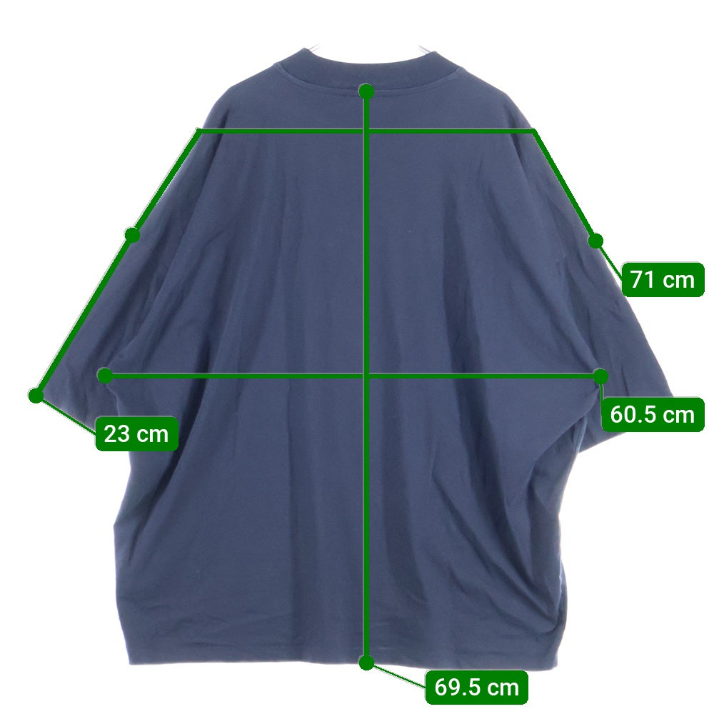 JIL SANDER(ジルサンダー) コットン 無地 オーバー 半袖Tシャツ カットソー ブラック JSMT706022 MT247308