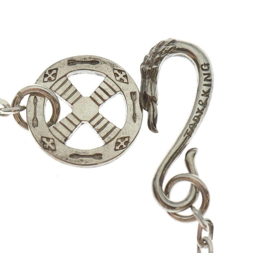 TADY & KING(タディアンドキング) イーグルフック ネイティブホイールSV付き細角チェーンネックレス 50cm シルバー