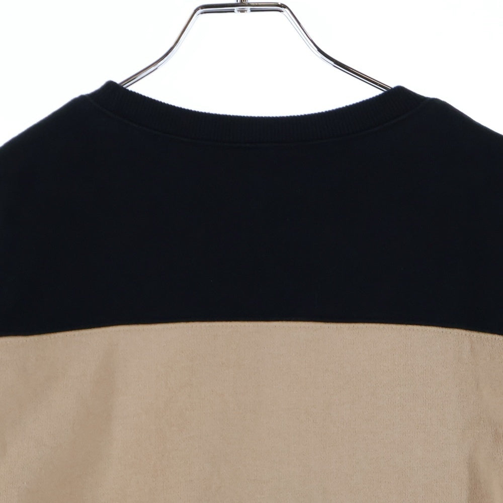 X-GIRL(エックスガール) BIG SWEAT TOP クルーネックスウェットトレーナー ブラック/ブラウン 105213012008