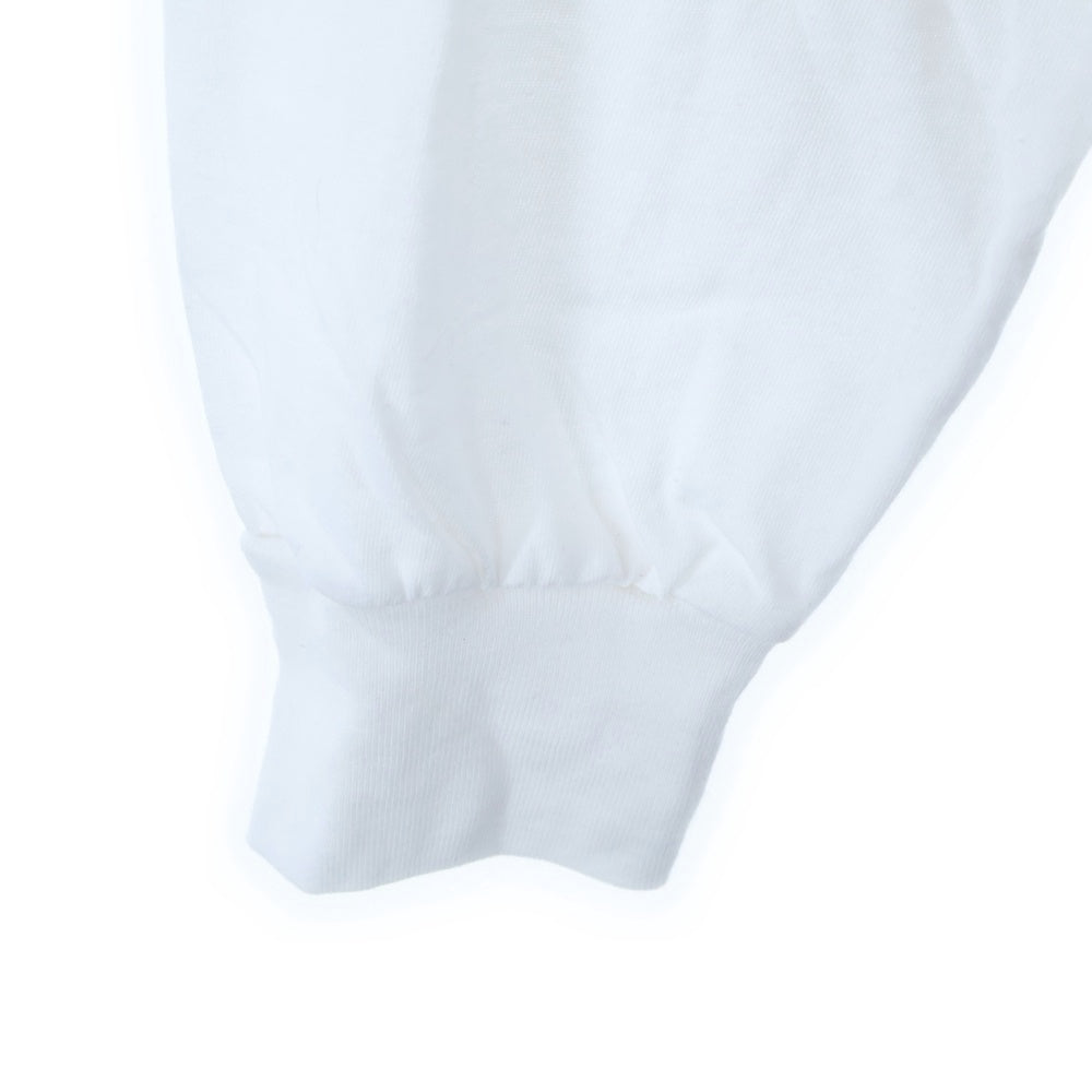 CHROME HEARTS(クロムハーツ) Old English Neck Logo L/S Tee ネック ロゴ プリント 長袖Tシャツ ホワイト