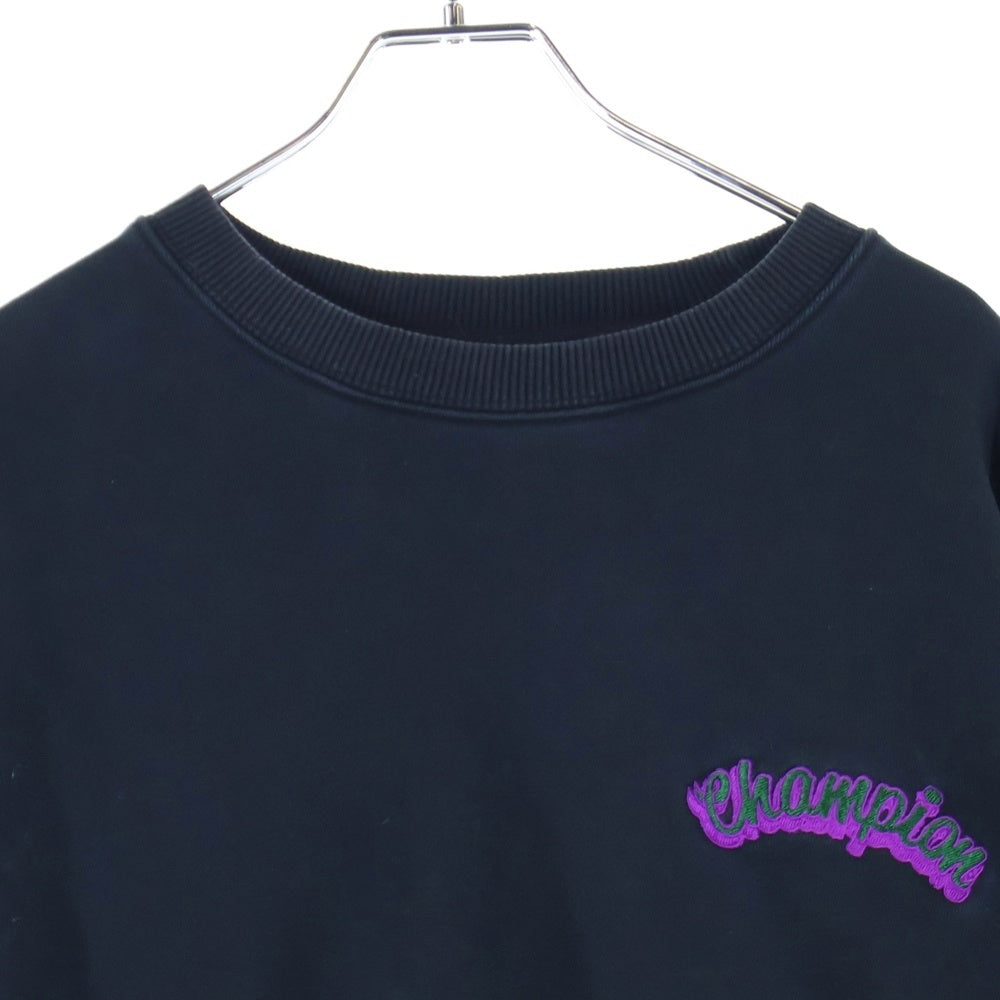 CHAMPION(チャンピオン) アーチロゴ クルーネックスウェットトレーナー ブラック C8-W035