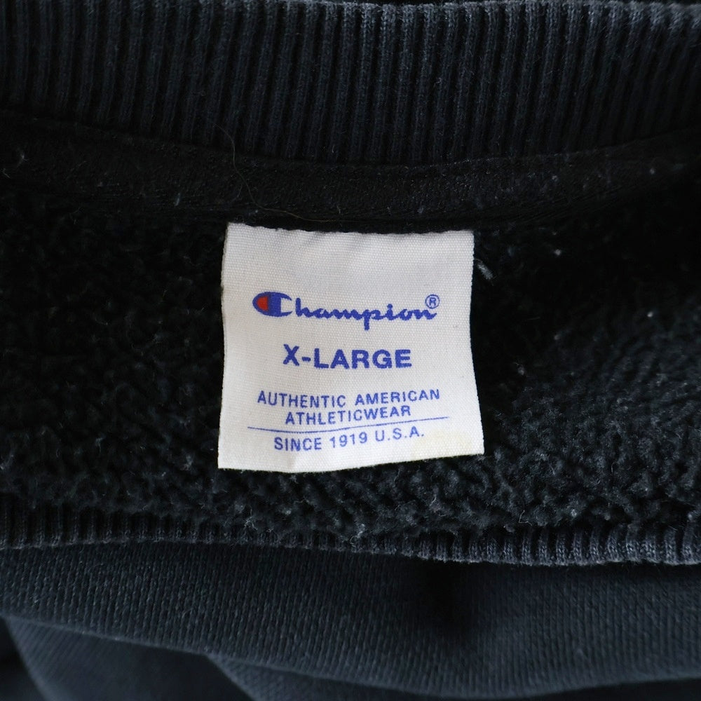 CHAMPION(チャンピオン) アーチロゴ クルーネックスウェットトレーナー ブラック C8-W035