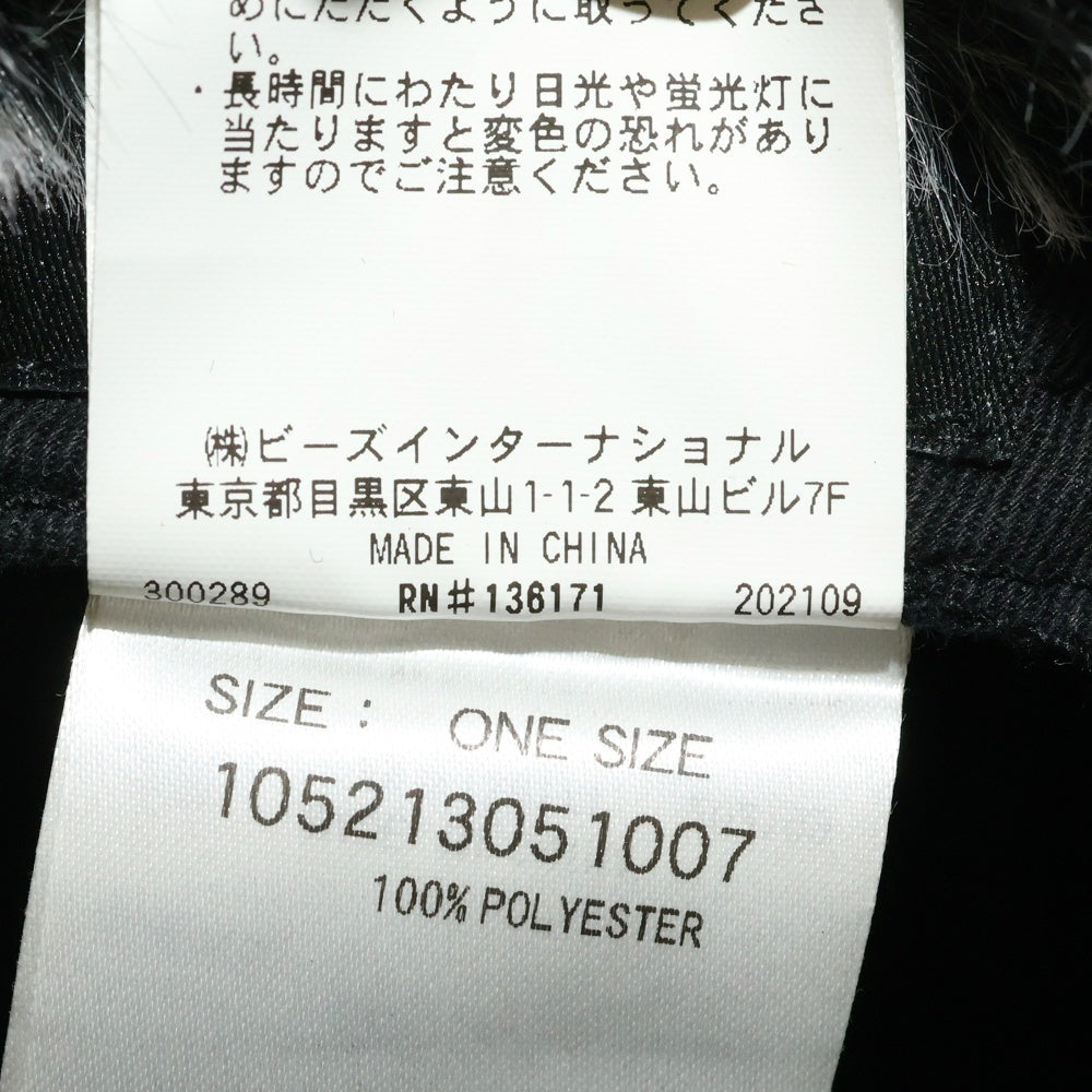 X-GIRL(エックスガール) DOG EAR JET CAP フライトキャップ ポリエステル 帽子 ブラック 105213051007