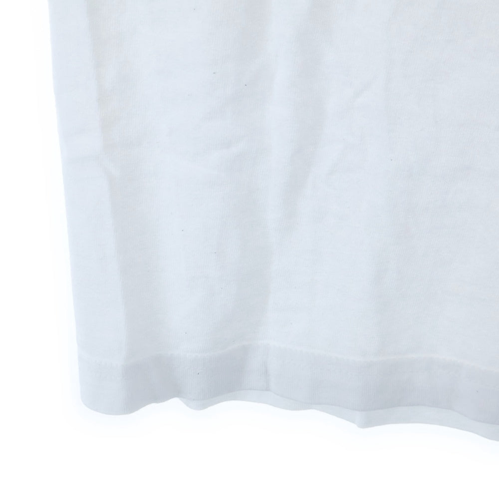 Girls Don't Cry(ガールズドントクライ) ×Emotionally Unavailable エモーショナリー アンアベイラブル ロゴプリント クルーネック半袖Tシャツ カットソー ホワイト