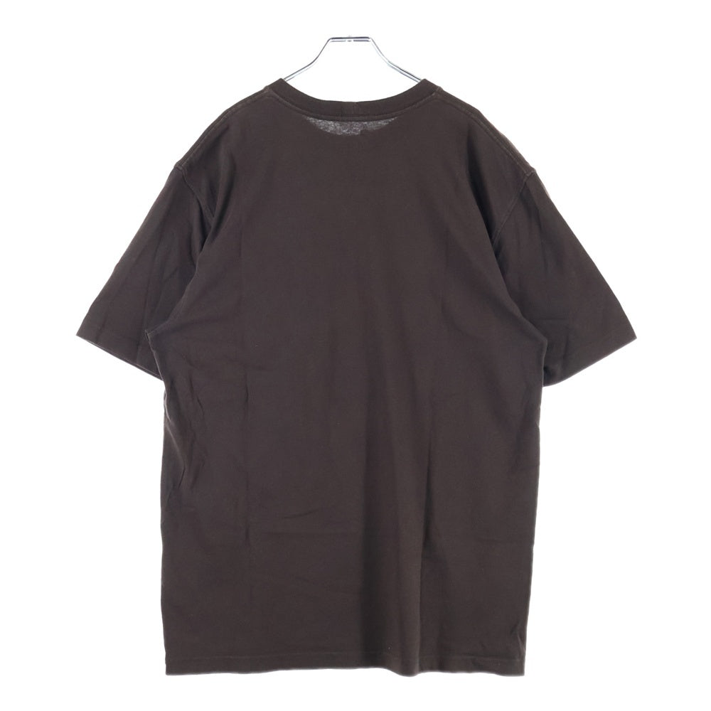 CARHARTT(カーハート) ロゴパッチ 右ポケット クルーネック半袖Tシャツ カットソー ブラウン