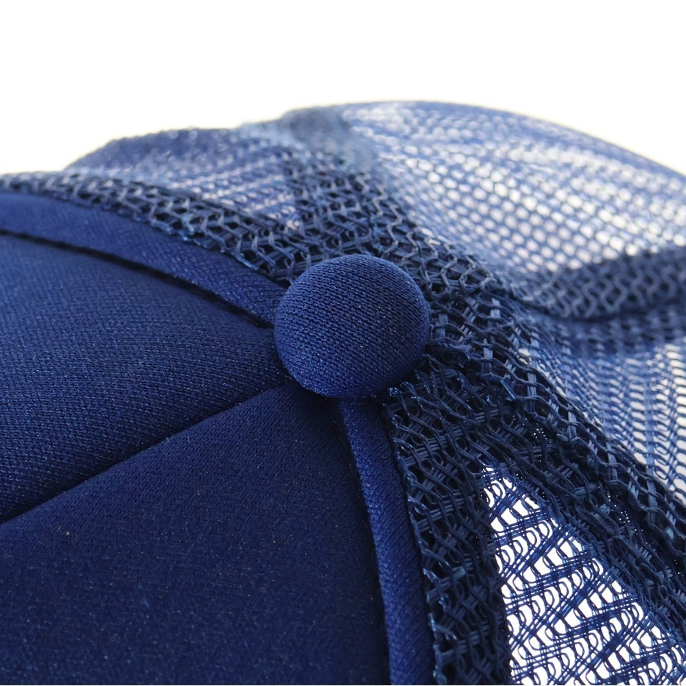 STUSSY(ステューシー) Mesh cap 刺繍ロゴ メッシュキャップ ブルー