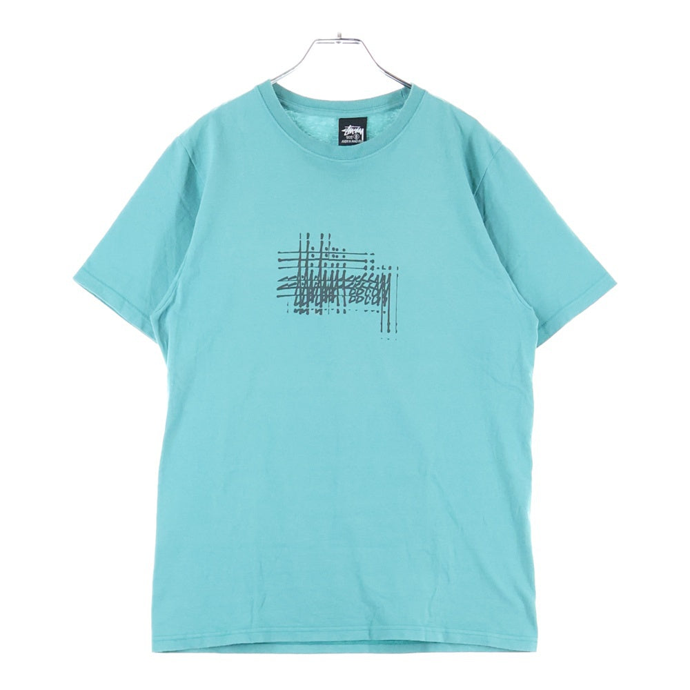 STUSSY(ステューシー) 24ss Refracted Tee リフレクテッド オーシャン 半袖 カットソー Tシャツ ライムグリーン