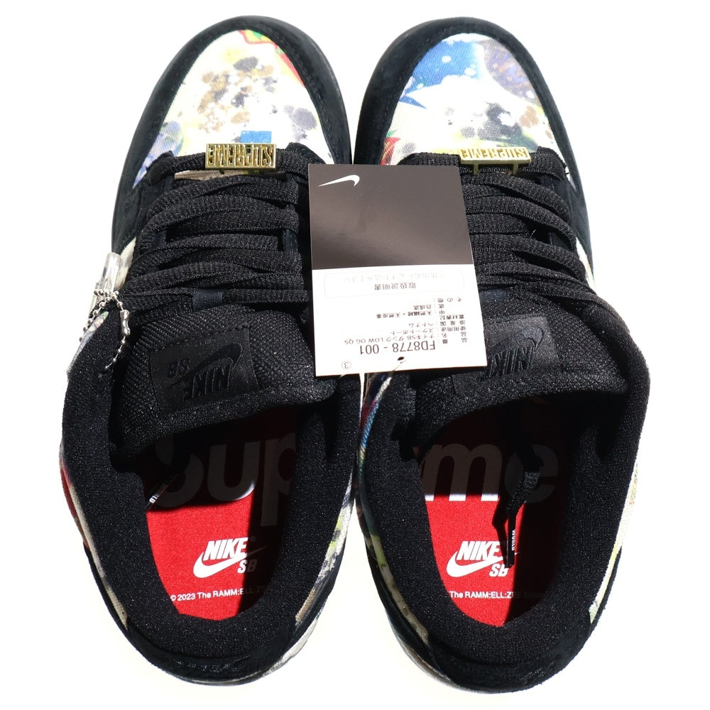 NIKE SB(ナイキエスビー) 23AW × SUPREME DUNK LOW QS Rammellzee シュプリーム ダンクロー ラメルジー ローカットスニーカー US8/26cm FD8778-001