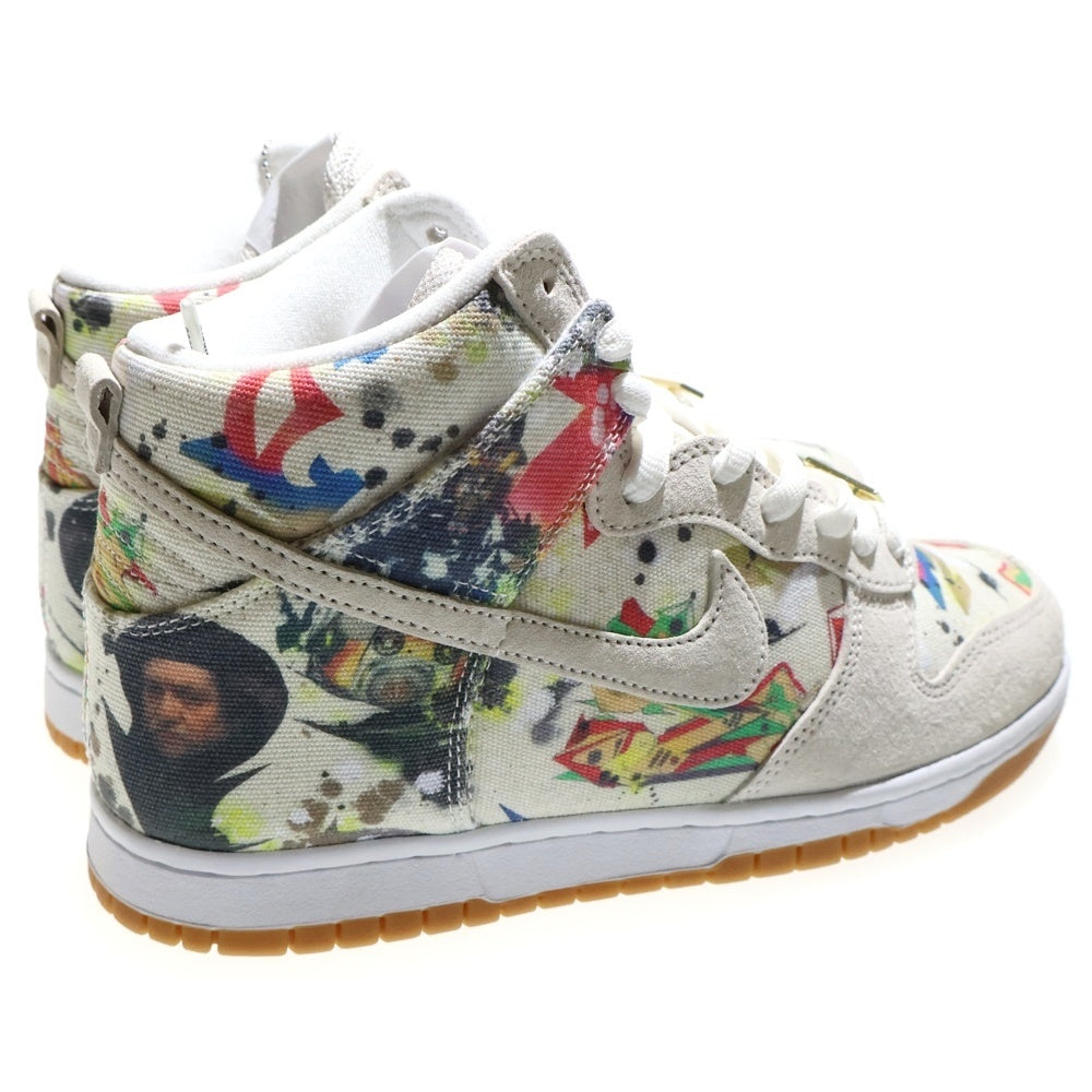 NIKE SB(ナイキエスビー) ×SUPREME DUNK HIGH RAMMELLZEE シュプリーム ダンク ラメルジー ハイカットスニーカー ホワイト/マルチ US8/26cm FD8779-100