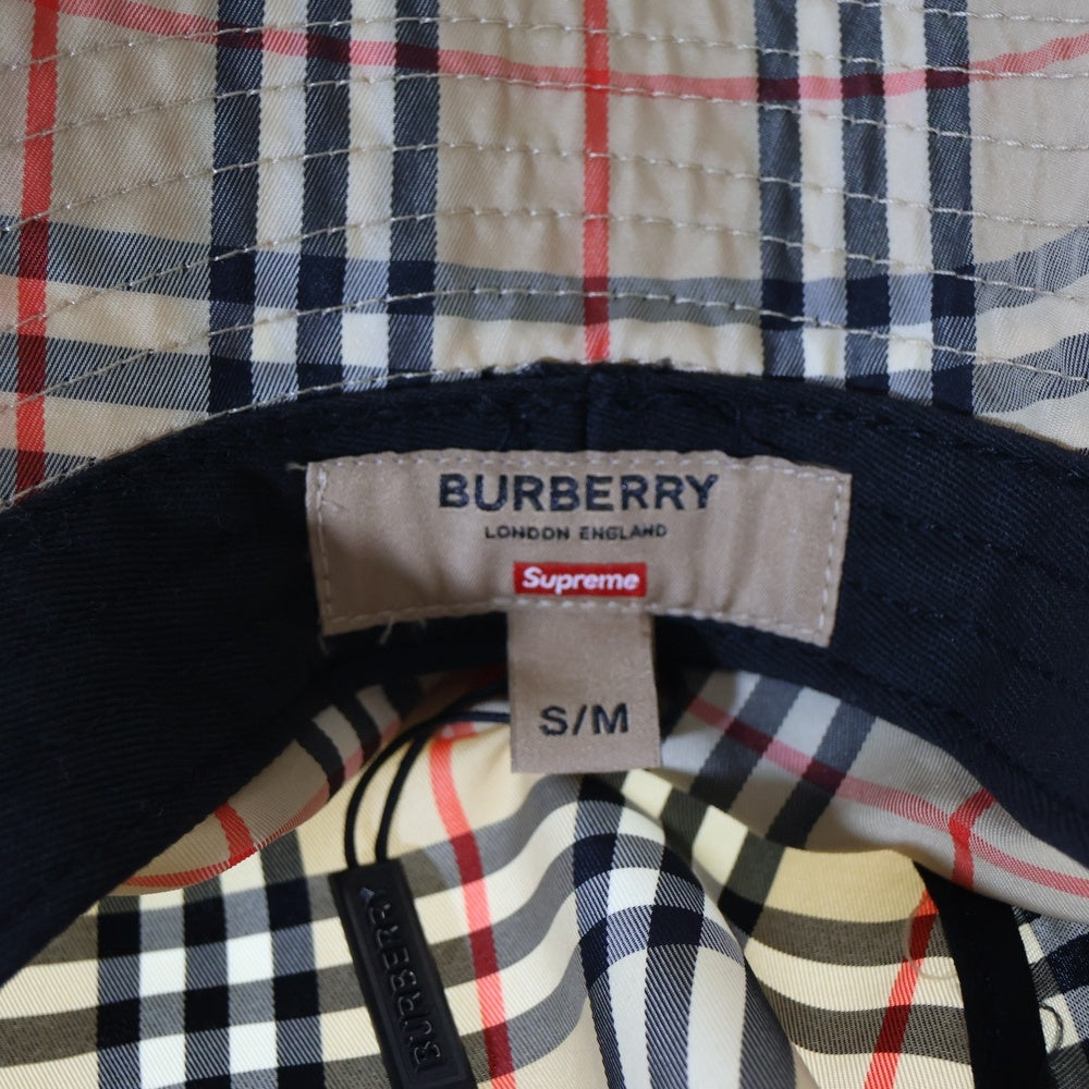 SUPREME(シュプリーム) 22SS × Burberry Crusher バーバリー クラッシャー バケットハット 帽子 ベージュ
