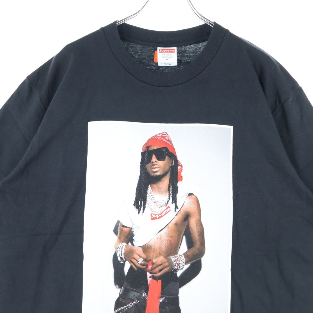 SUPREME(シュプリーム) 25AW Playboi Carti Tee プレイボーイ カーティ フォトプリント クルーネック 半袖Tシャツ カットソー ブラック