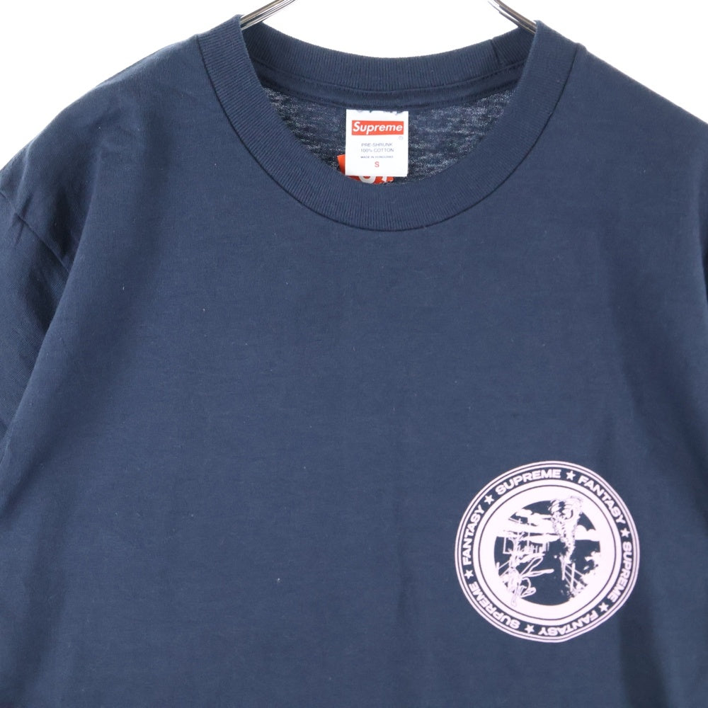 SUPREME(シュプリーム) 25AW Devotion Tee ディヴォーション プリント クルーネック 半袖Tシャツ カットソー ネイビー