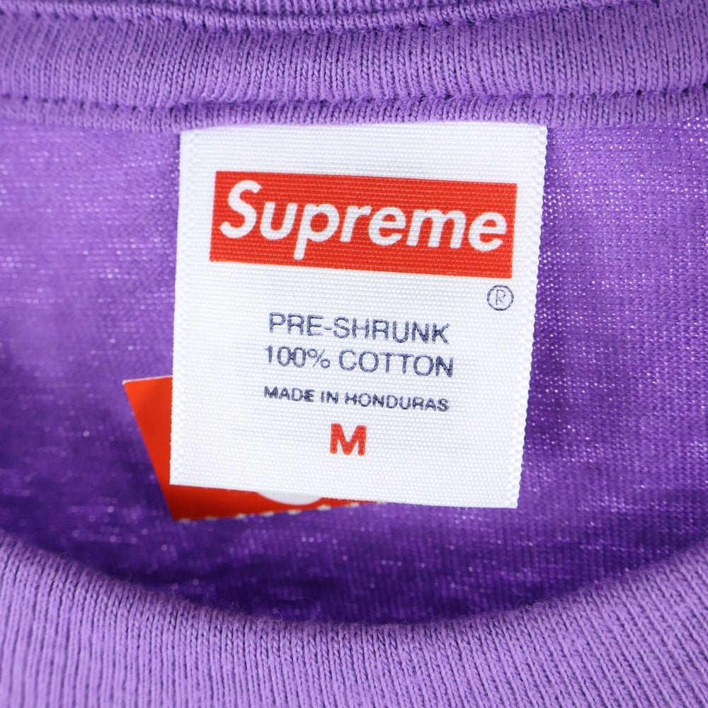 SUPREME(シュプリーム) 25AW Skull Tee スカル ロゴプリント クルーネック 半袖Tシャツ カットソー パープル