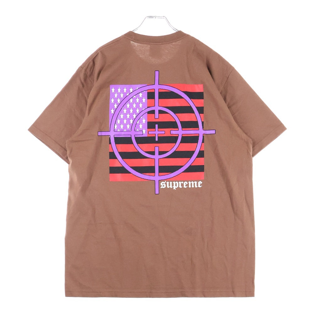 SUPREME(シュプリーム) 25AW Target Tee ターゲット バックプリント クルーネック 半袖Tシャツ カットソー ブラウン