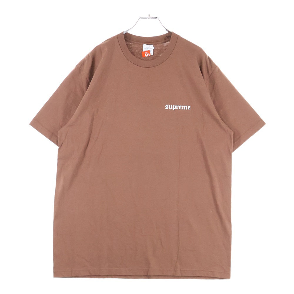 SUPREME(シュプリーム) 25AW Target Tee ターゲット バックプリント クルーネック 半袖Tシャツ カットソー ブラウン