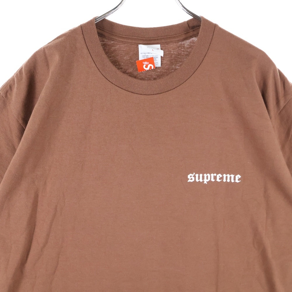 SUPREME(シュプリーム) 25AW Target Tee ターゲット バックプリント クルーネック 半袖Tシャツ カットソー ブラウン