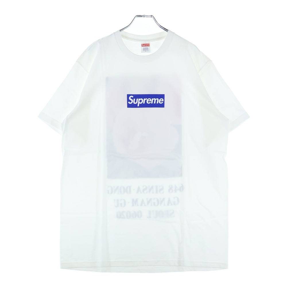 SUPREME(シュプリーム) 23AW Seoul Store Open Limited Box Logo Tee 韓国 ソウル オープン記念 ボックスロゴ クルーネック 半袖Tシャツ カットソー ホワイト/ブルー