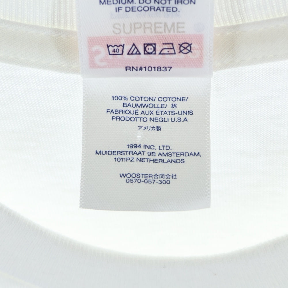 SUPREME(シュプリーム) 24SS Shanghai Store Open Limited Box Logo Tee 中国 上海 オープン記念 ボックスロゴ クルーネック 半袖Tシャツ カットソー ホワイト/イエロー