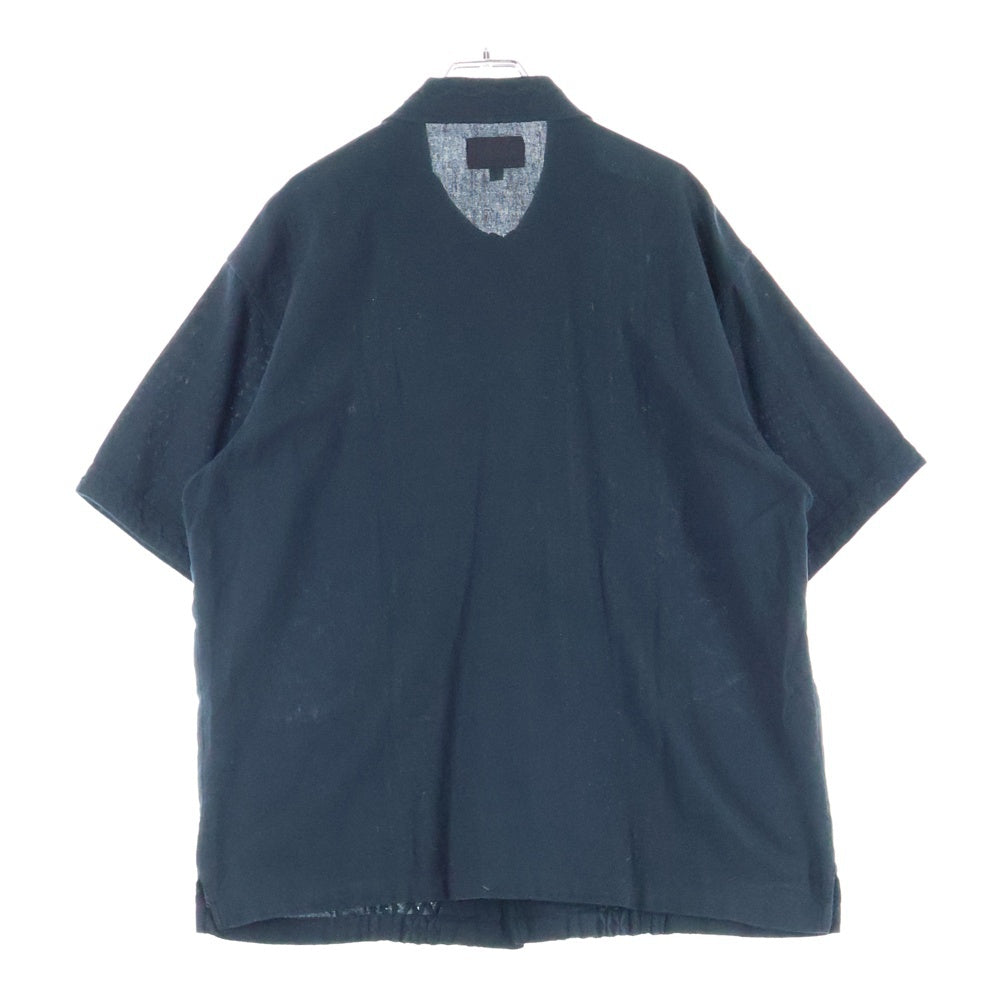 SUPREME(シュプリーム) 20SS Embroidered S/S Shirt エンブロイダード メッシュ キューバ 半袖シャツ ブラック