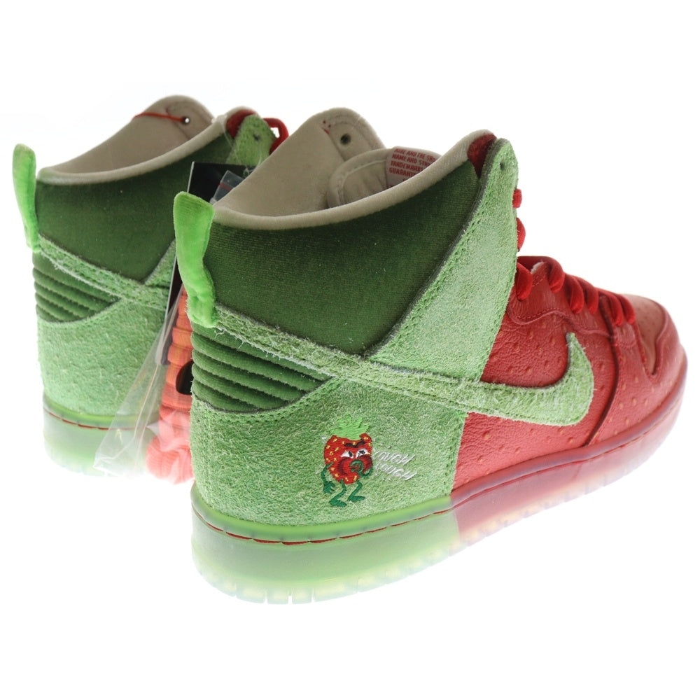 NIKE(ナイキ) SB DUNK HIGH STRAWBERRY COUGH エスビー ダンクハイ ストロベリー コフ ハイカットスニーカー レッド/グリーン US10/28cm CW7093-600