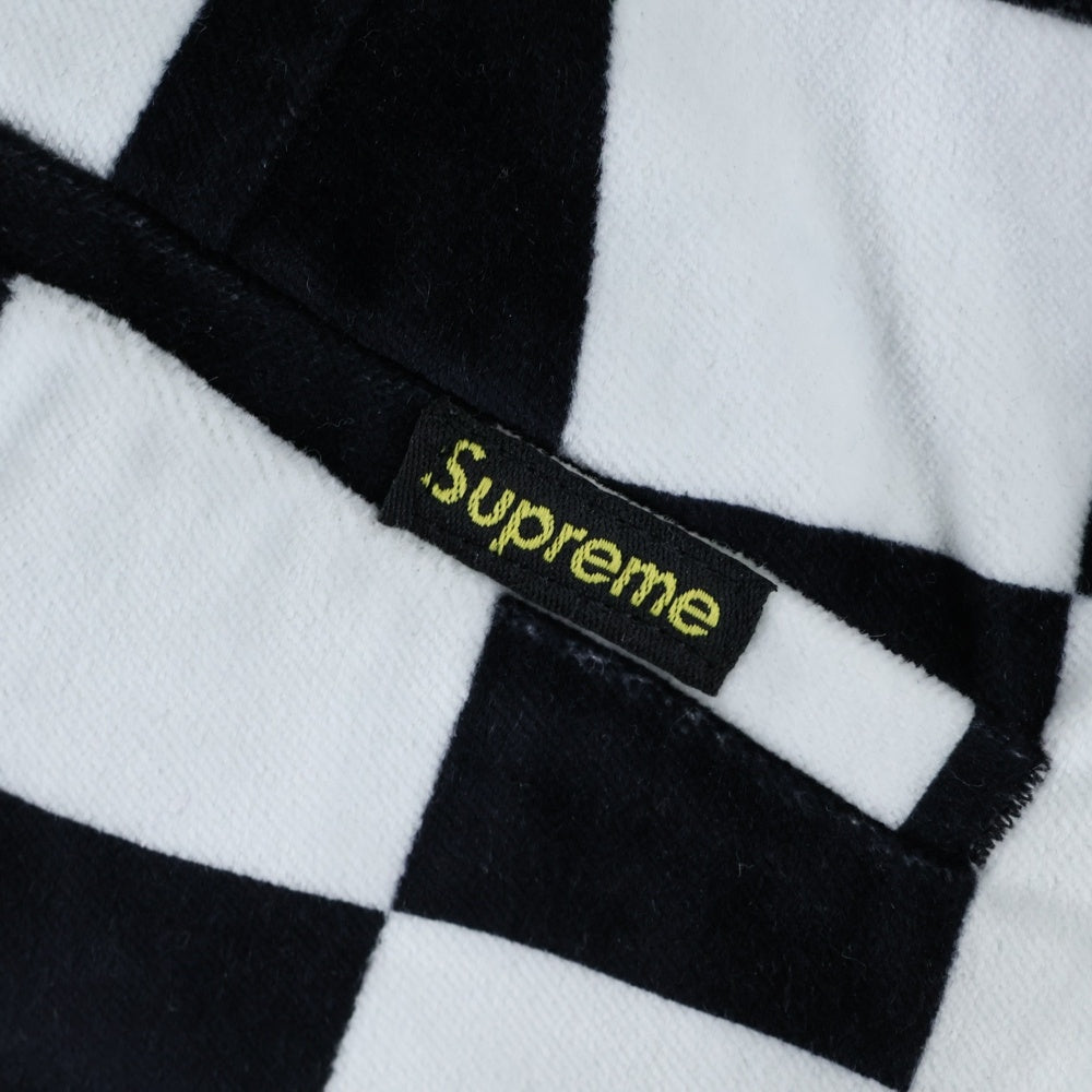 SUPREME(シュプリーム) 20AW Velvet Trouser ベルベット トラウザー ベロア チェック パンツ ブラック/ホワイト