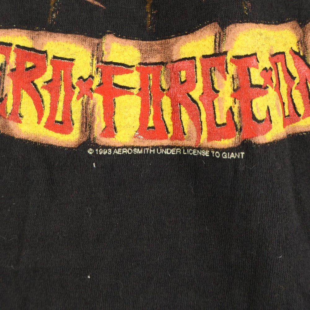 VINTAGE(ヴィンテージ) 90s AEROSMITH 1993 Tour Tee エアロスミス ツアー 両面プリント 半袖カットソー Tシャツ ブラック