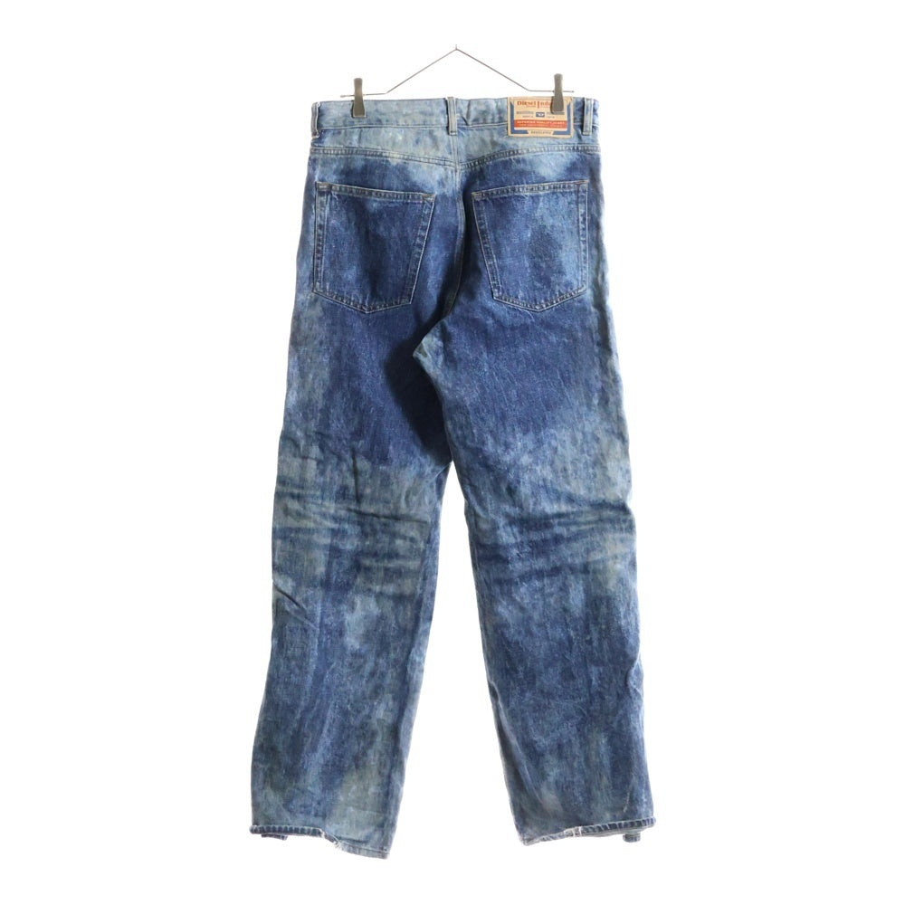 DIESEL(ディーゼル) Straight D-Rise Jeans Blue サイドジップ ストレートデニムパンツ インディゴ A13797