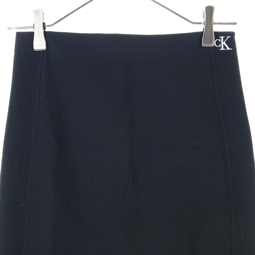 Calvin Klein Jeans(カルバンクラインジーンズ) サイド ジップアップ タイトスカート レディース ブラック
