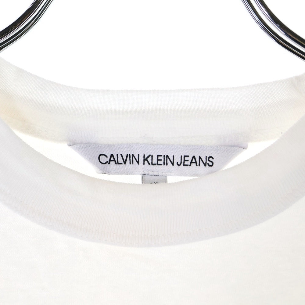 Calvin Klein Jeans(カルバンクラインジーンズ) パームツリー フロント プリント 半袖カットソー Tシャツ ホワイト