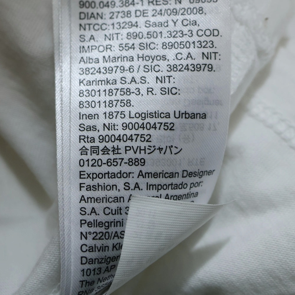 Calvin Klein Jeans(カルバンクラインジーンズ) パームツリー フロント プリント 半袖カットソー Tシャツ ホワイト