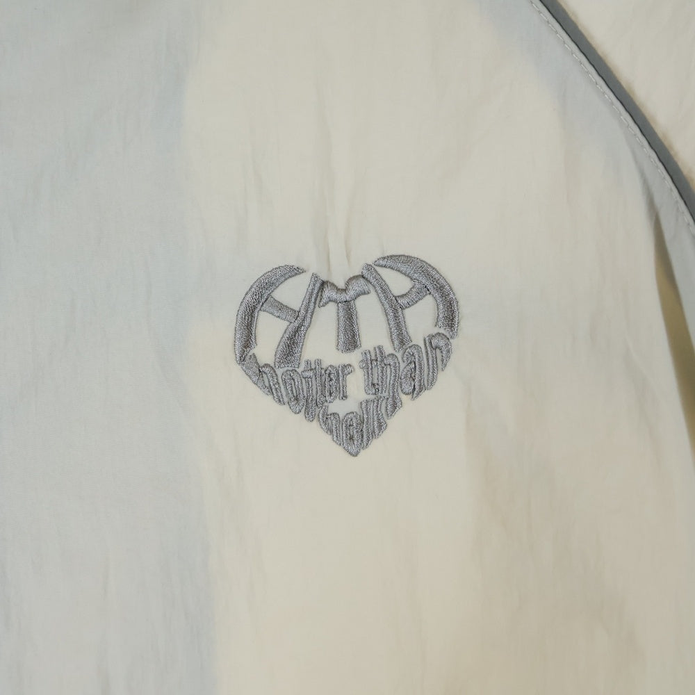 UMBRO(アンブロ) ×HTH フルジップ ナイロン ブルゾン クリーム