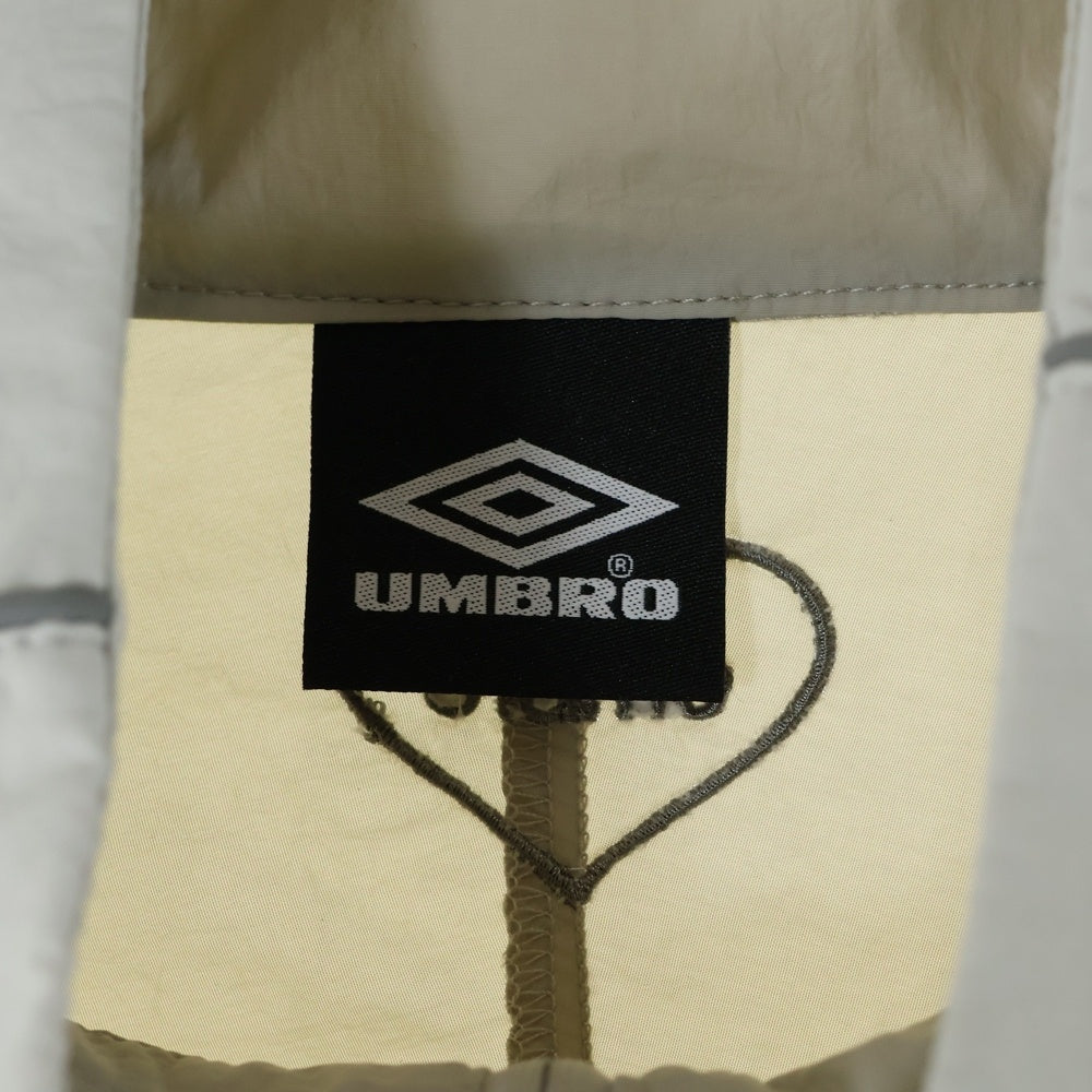 UMBRO(アンブロ) ×HTH フルジップ ナイロン ブルゾン クリーム