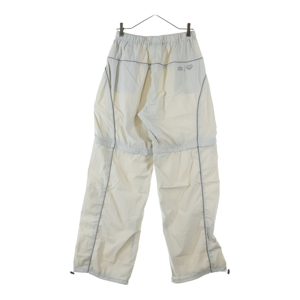 UMBRO(アンブロ) ×HTH フルジップ ナイロン パンツ クリーム