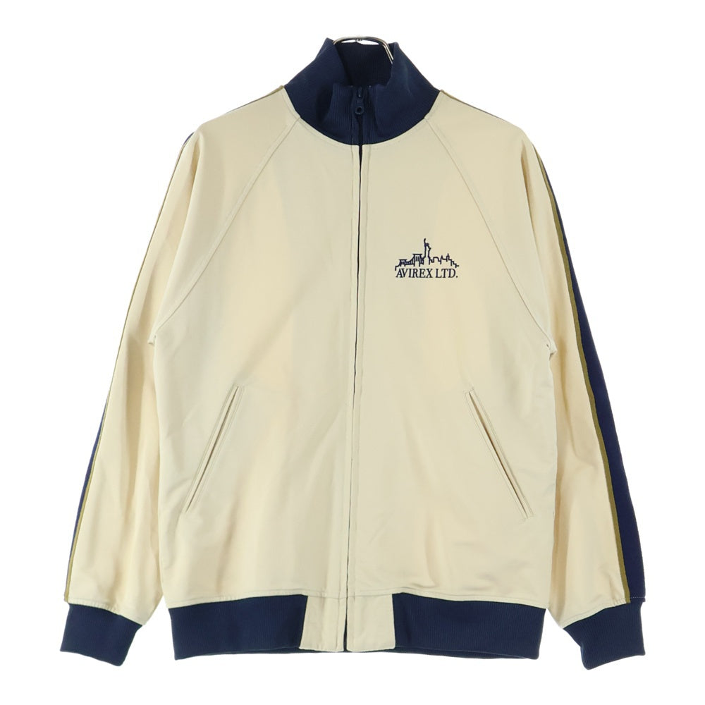 AVIREX(アヴィレックス) サイドライン フルジップ トラック ジャケット ベージュ