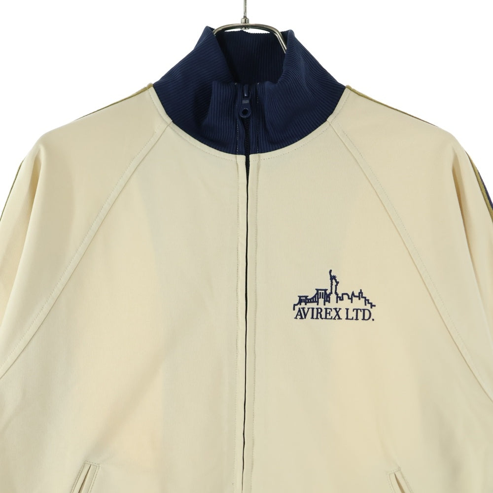 AVIREX(アヴィレックス) サイドライン フルジップ トラック ジャケット ベージュ