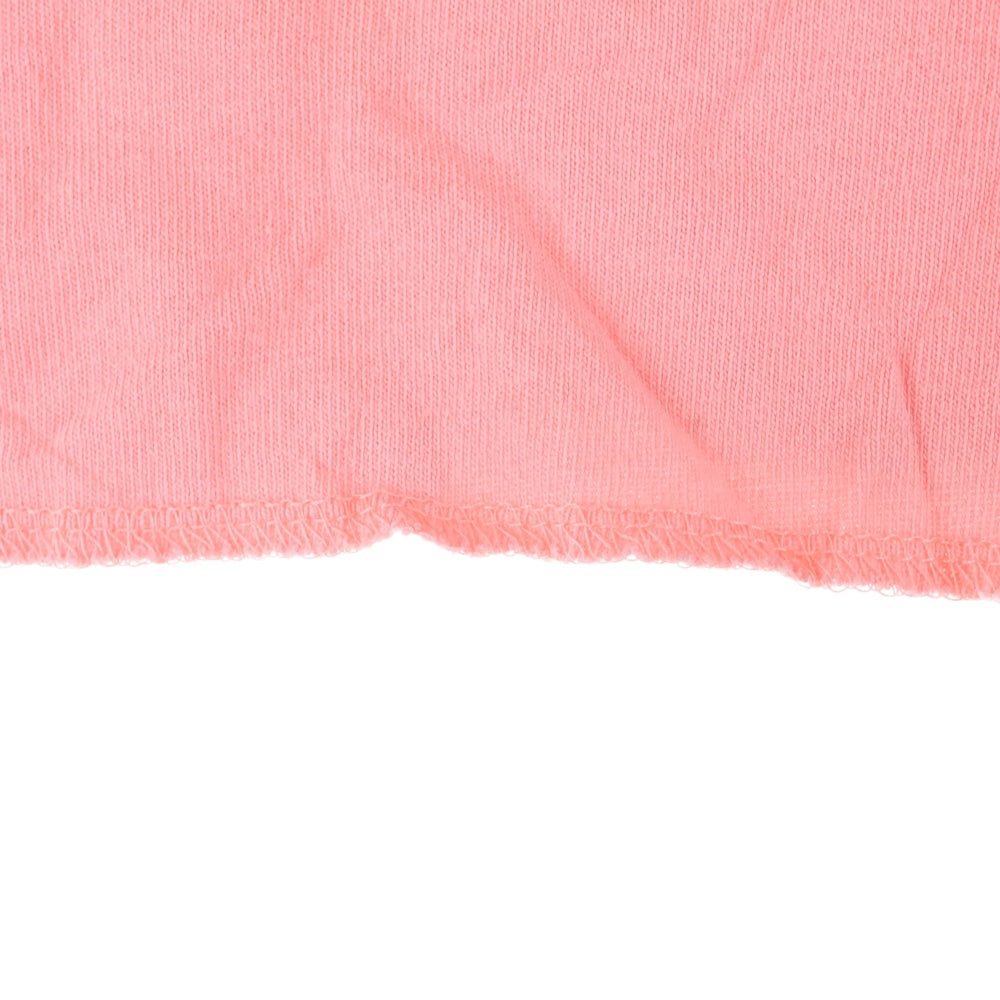 jouetie(ジュエティー) ブロッサム 両面刺繍 ロングスリーブ 長袖カットソー Tシャツ レディース ピンク/レッド