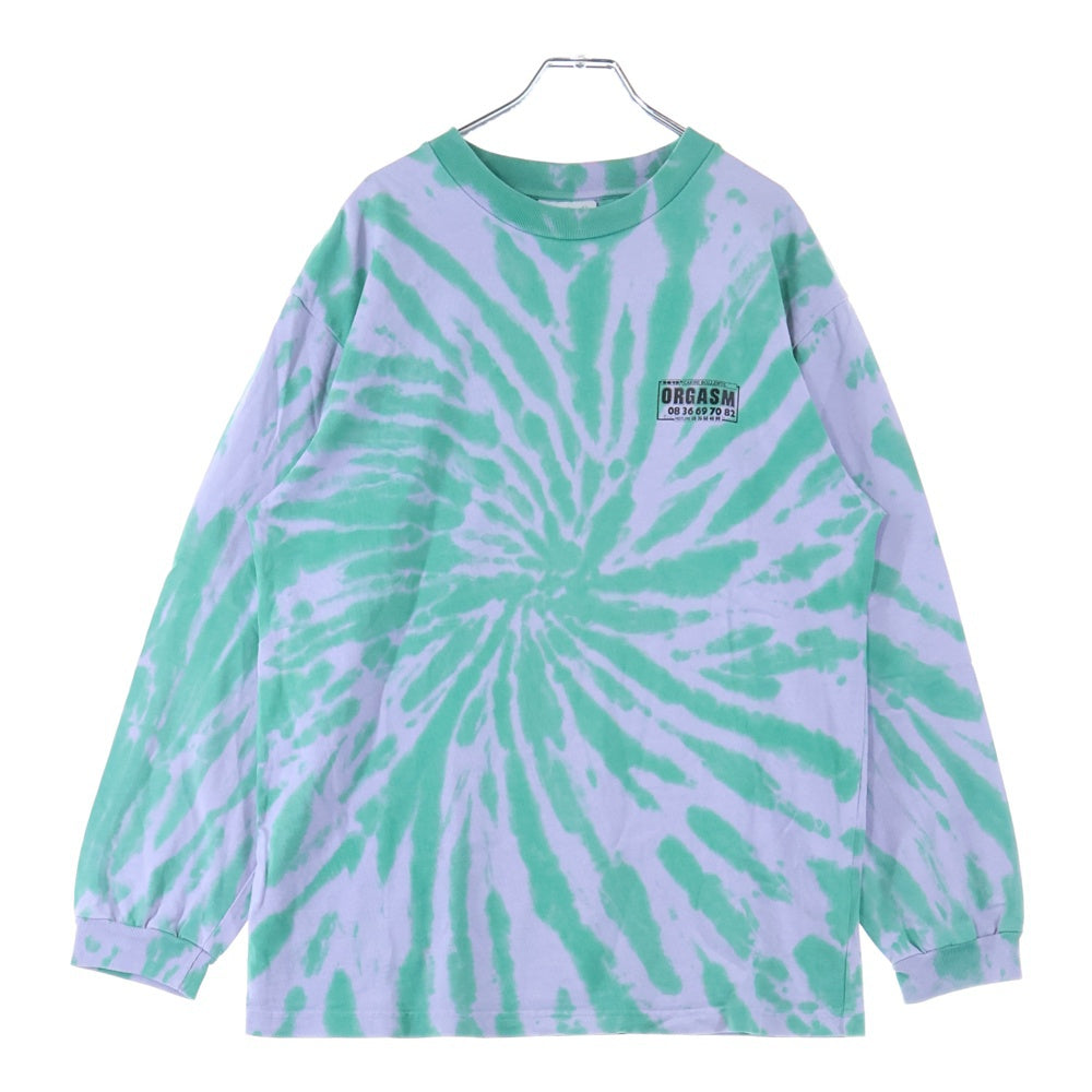 Carne Bollente(カルネボレンテ) タイダイ オーガズム 両面プリント 長袖 Tシャツ カットソー グリーン