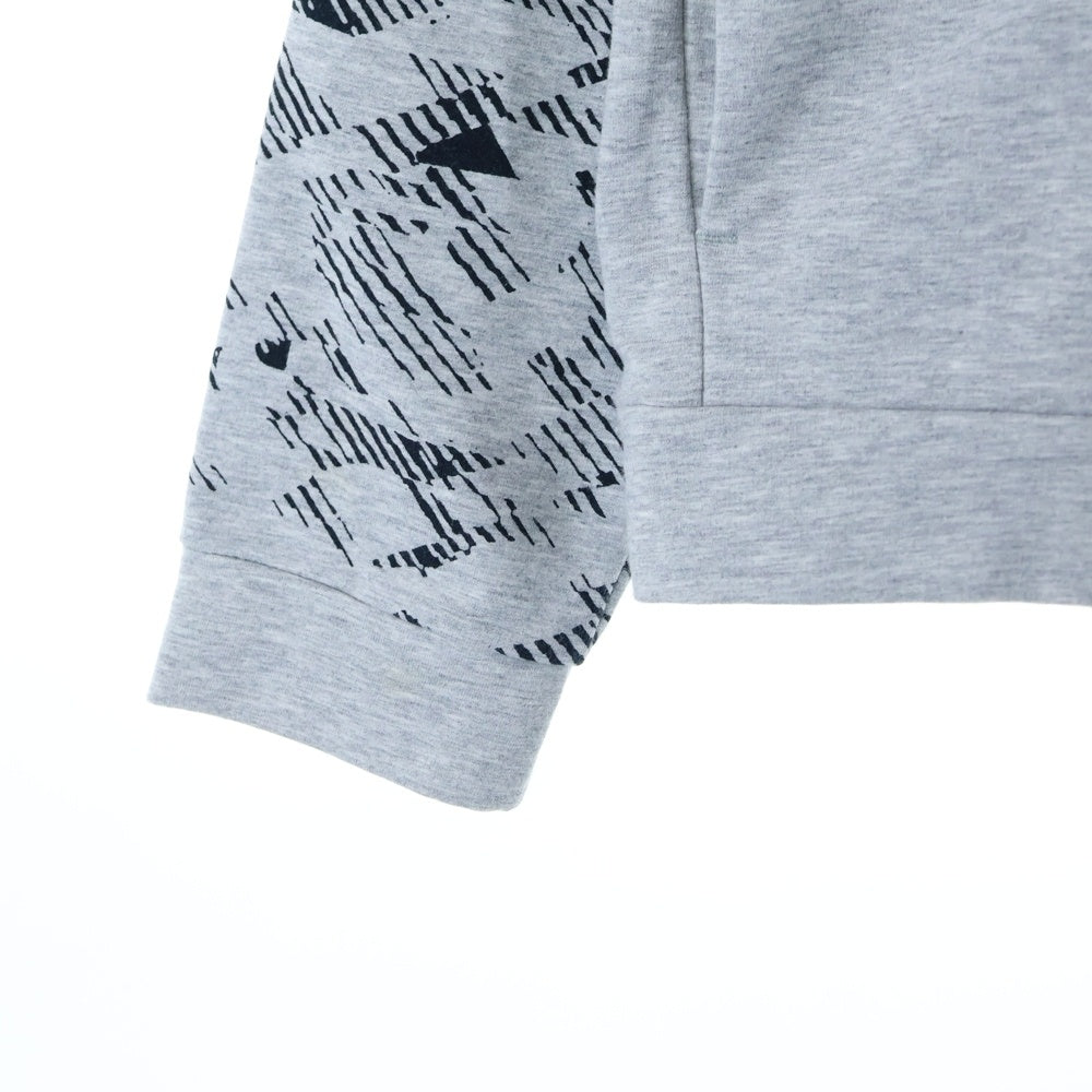 PUMA(プーマ) フルジップ 袖ロゴプリント スウェット パーカー グレー