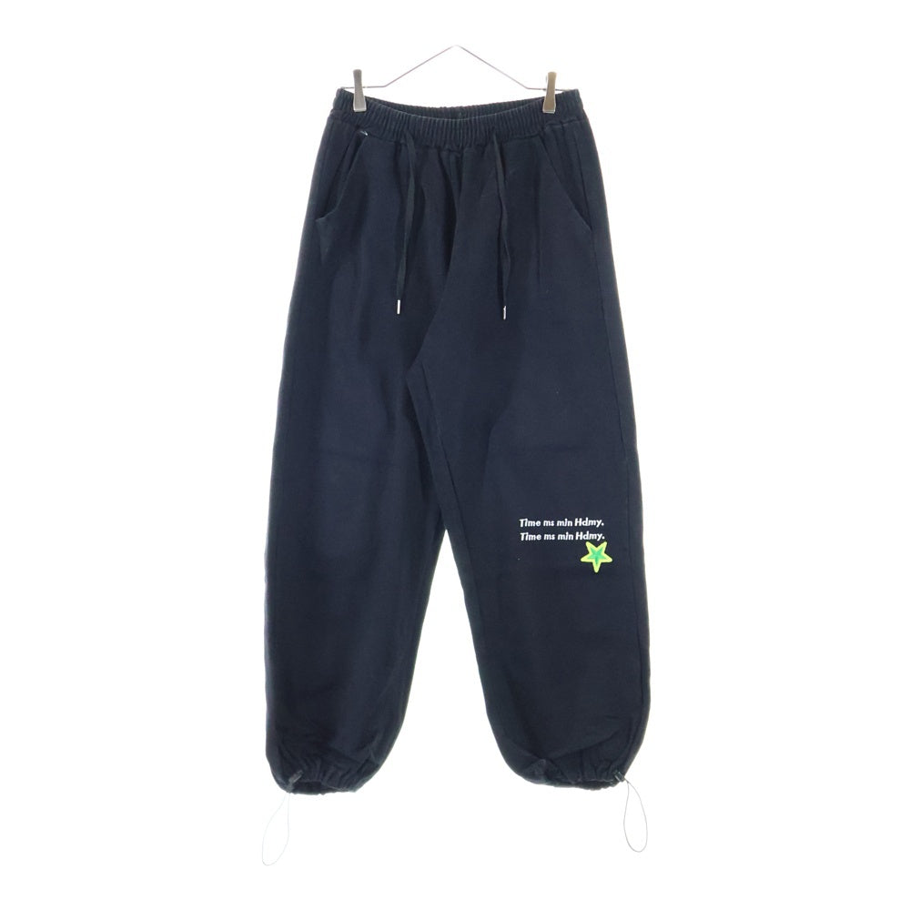 NO BRAND(ノーブランド) .KOM ワッペンパッチ ワイド カーゴ パンツ ブラック