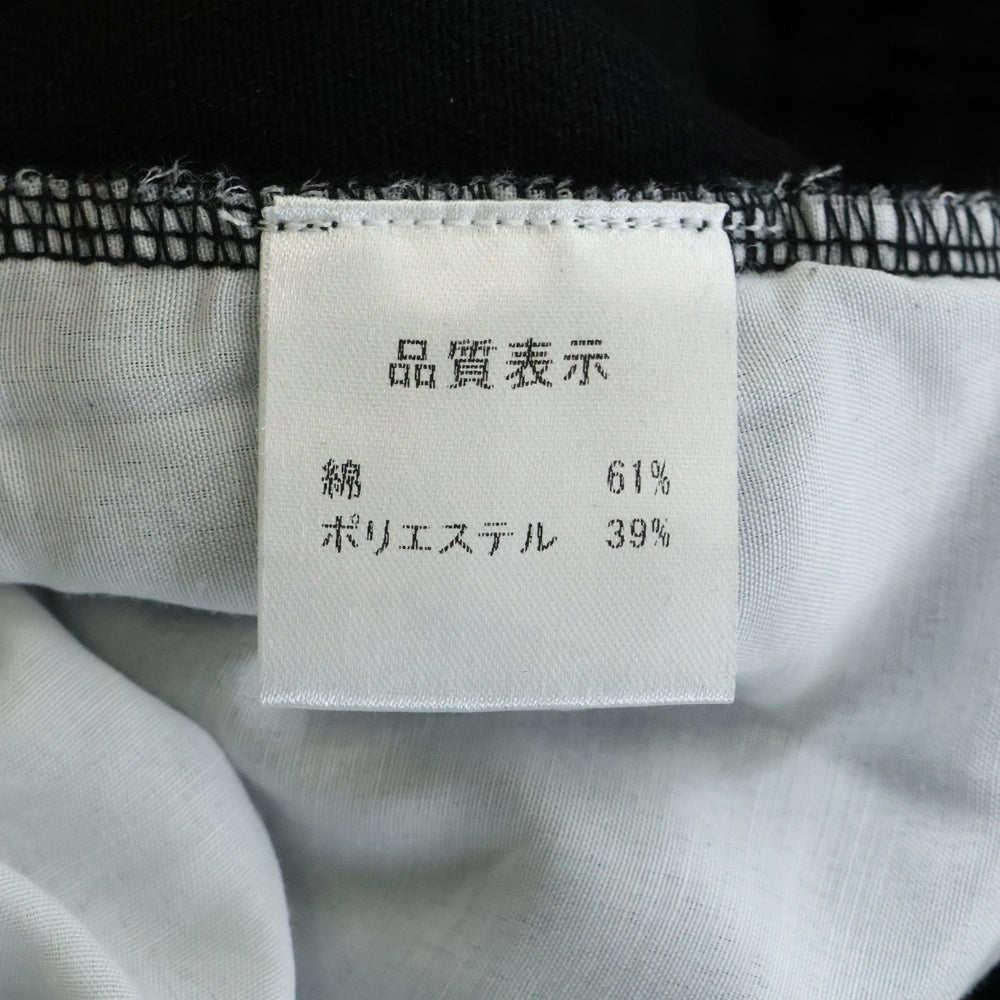 NO BRAND(ノーブランド) .KOM ワッペンパッチ ワイド カーゴ パンツ ブラック