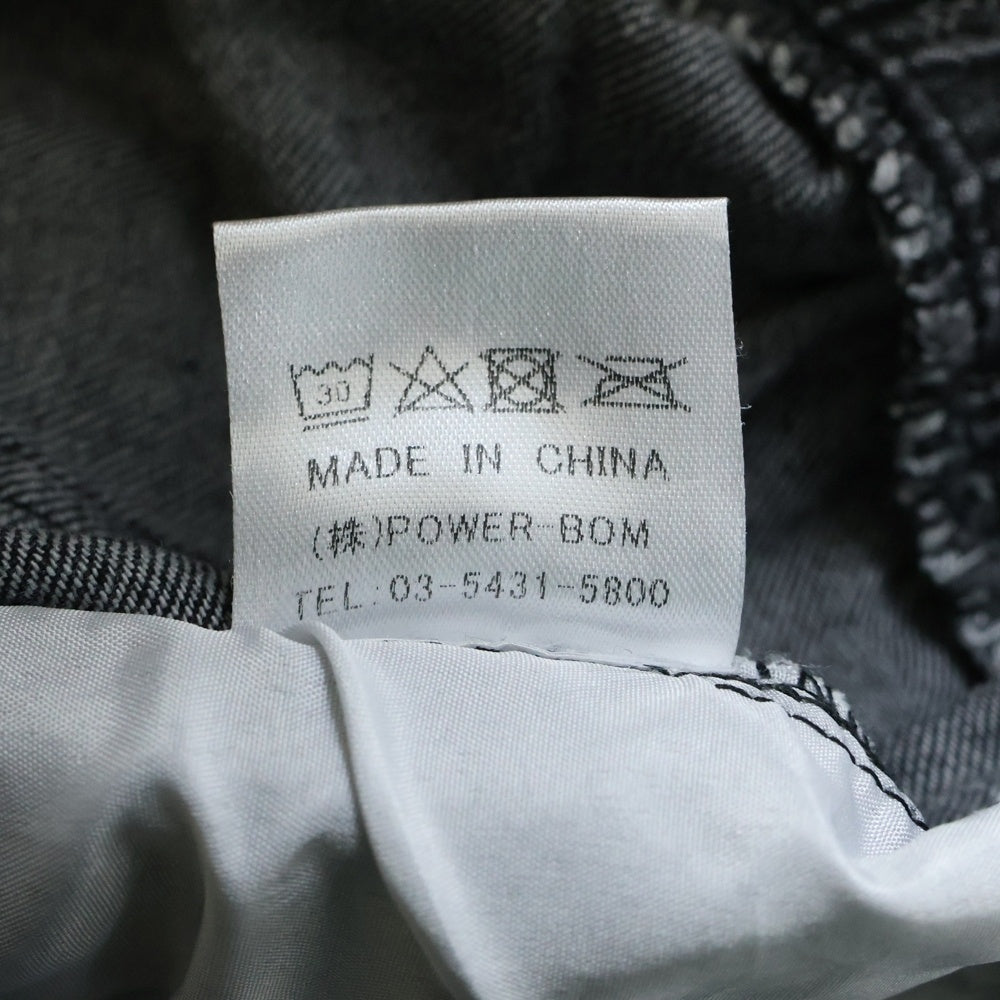 NO BRAND(ノーブランド) .KOM ペイズリー 総柄 ワイド パンツ ブラック