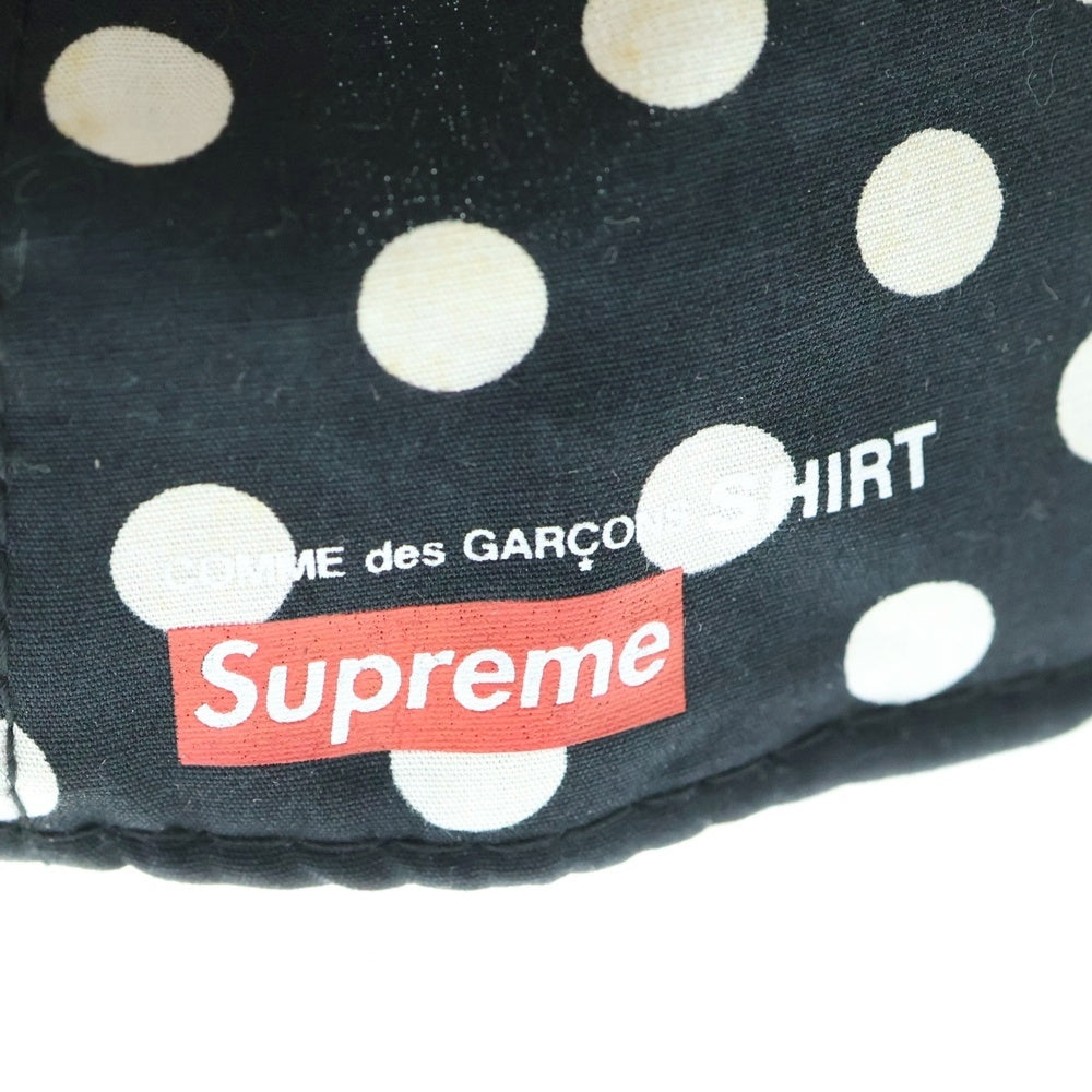 SUPREME(シュプリーム) 14SS ×New Era コムデギャルソン ニューエラ ボックスロゴ ベースボールキャップ 帽子 ブラック/ホワイト