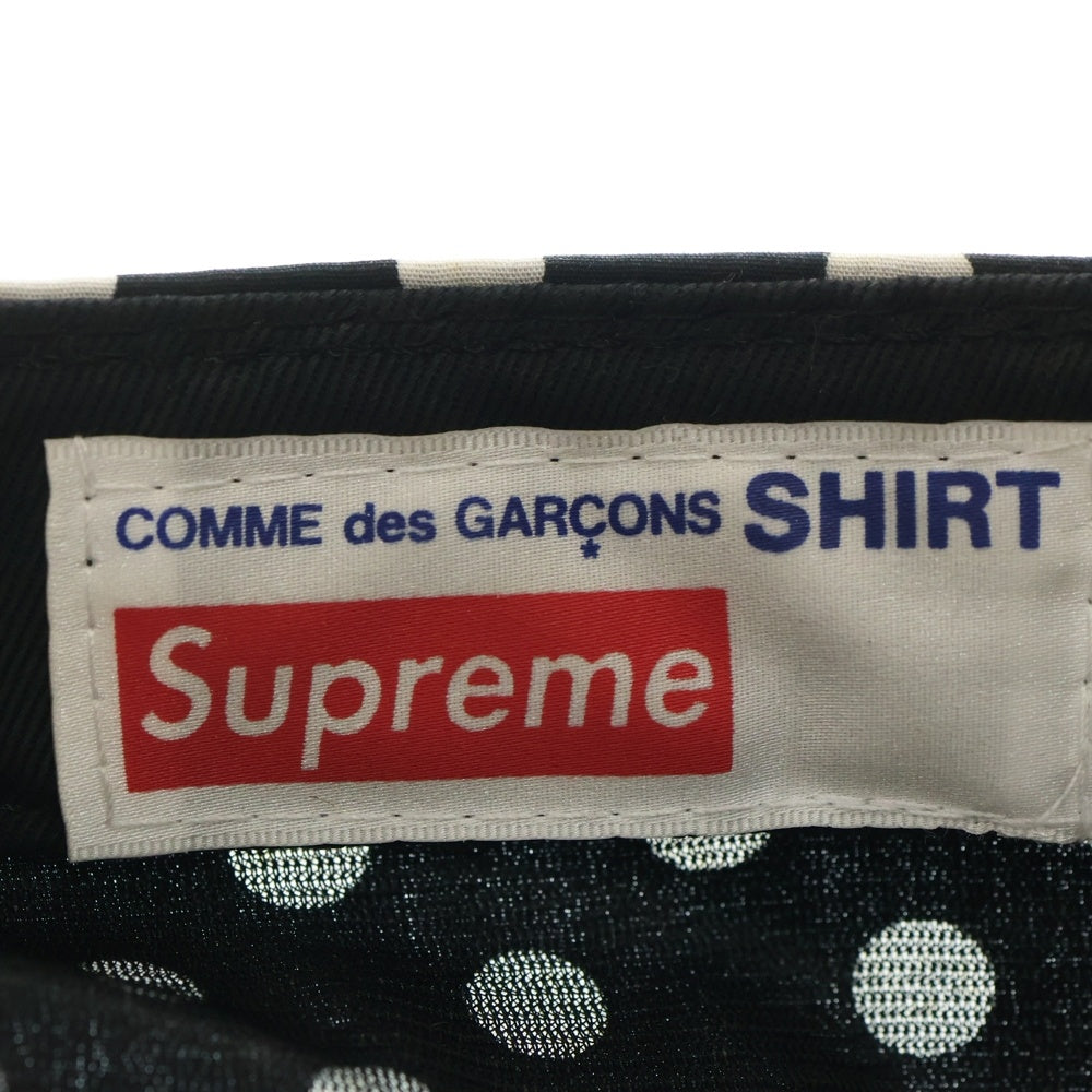 SUPREME(シュプリーム) 14SS ×New Era コムデギャルソン ニューエラ ボックスロゴ ベースボールキャップ 帽子 ブラック/ホワイト