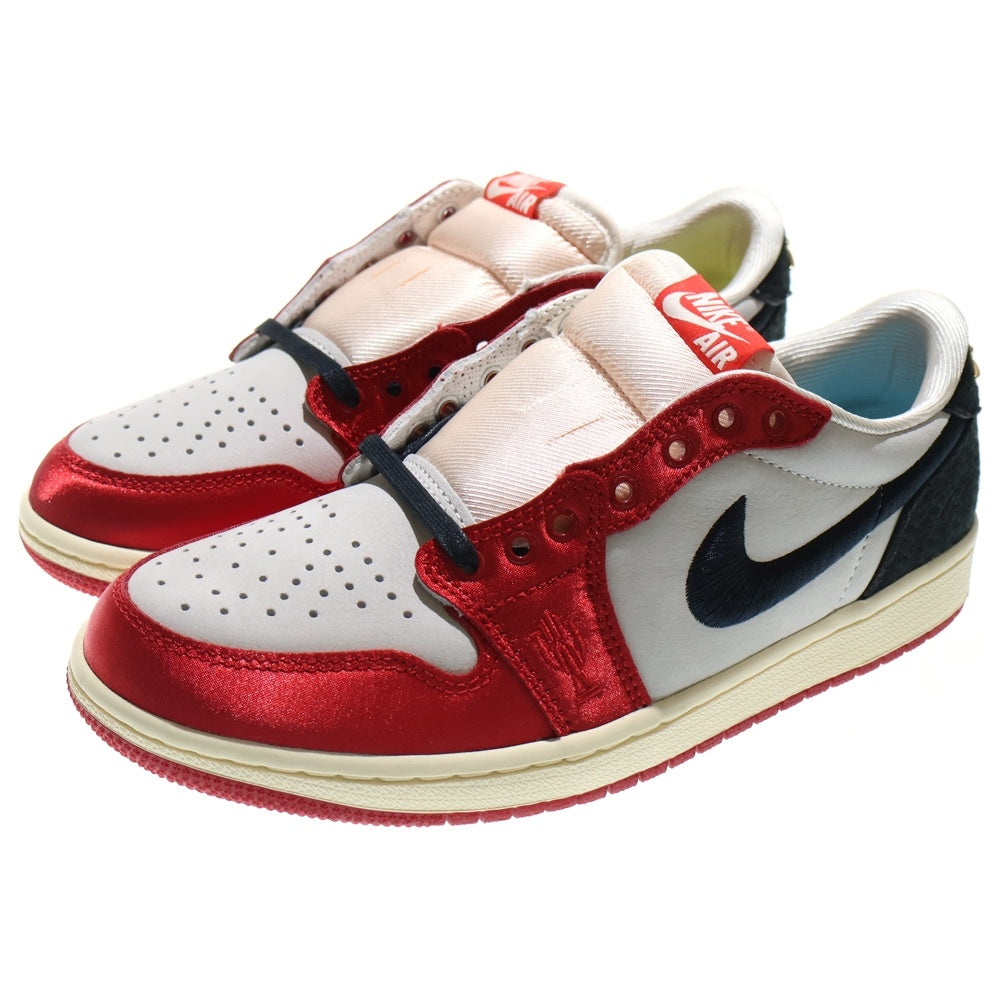 NIKE(ナイキ) ×TROPHY ROOM AIR JORDAN 1 LOW OG トロフィールーム エアジョーダン1 ローカットスニーカー レッド/ブラック US8/26cm FN0432-100